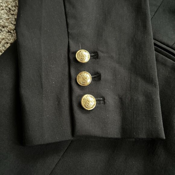 NWT $89 Lane Bryant size 24 THE BRYANT BLAZER One Gold Button Closure BLACK K24 - Picture 4 of 11